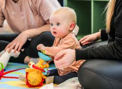 Baby on mat