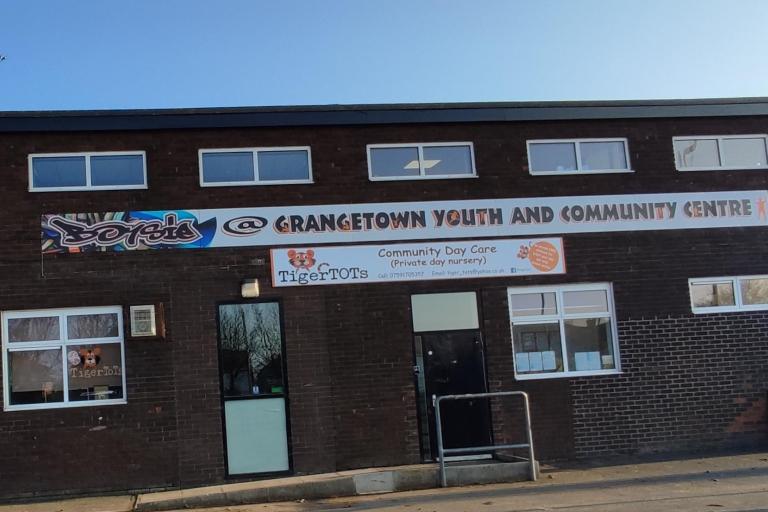 Image from the front of the Grangetown Youth and Community Centre