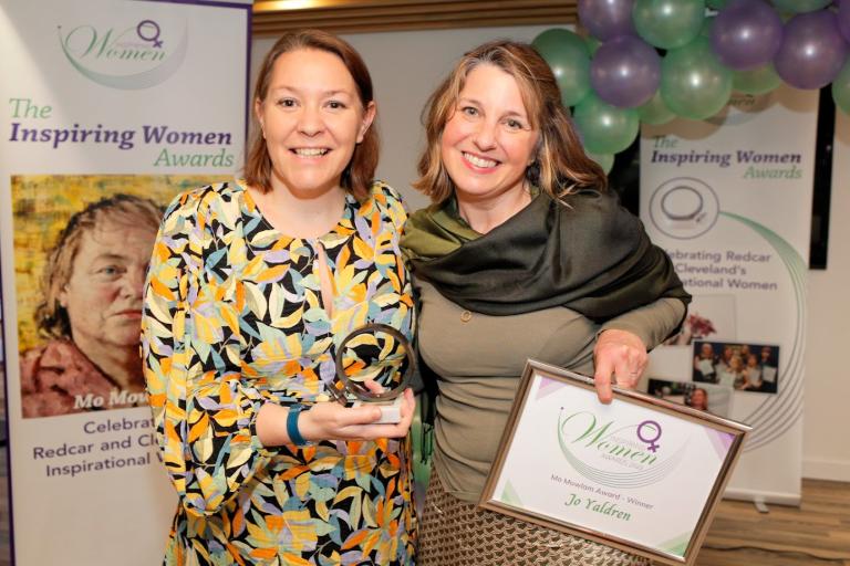 Jo Yaldren with Anna Turley