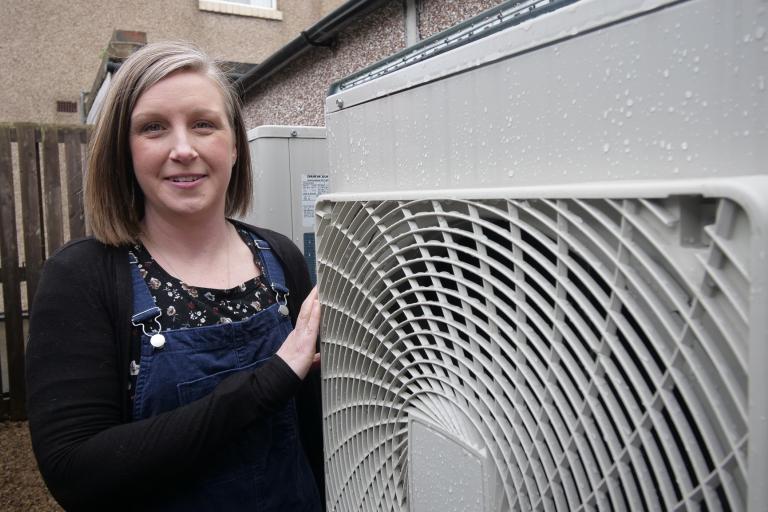Cllr Westbury with external source for heat pumps