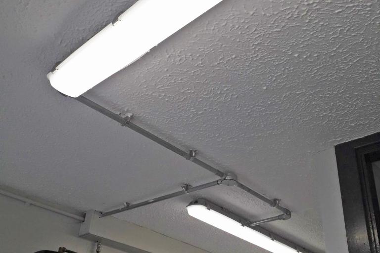 Lighting system installed in public toilets