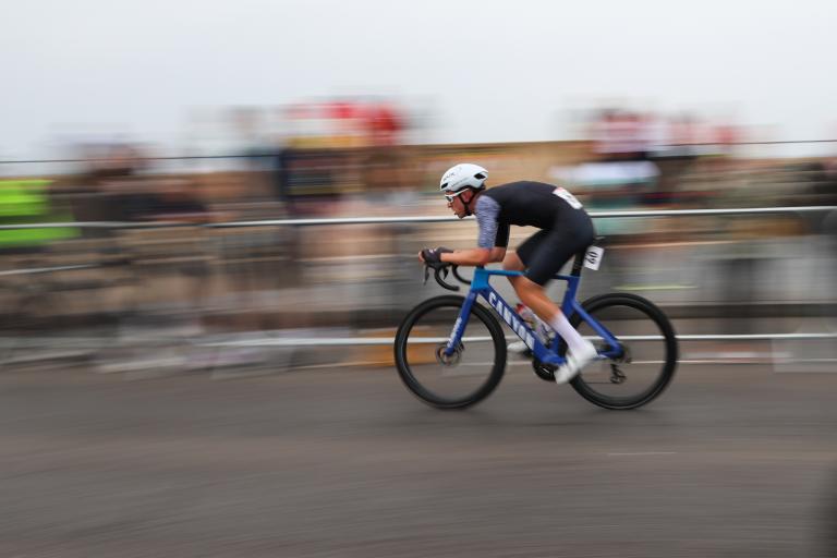Cyclist in the Circuit Race