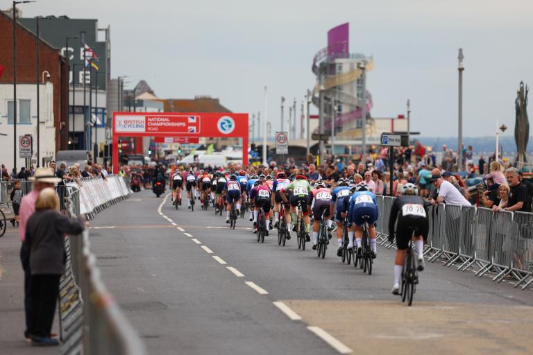 Cyclists competing in the Circuit Race