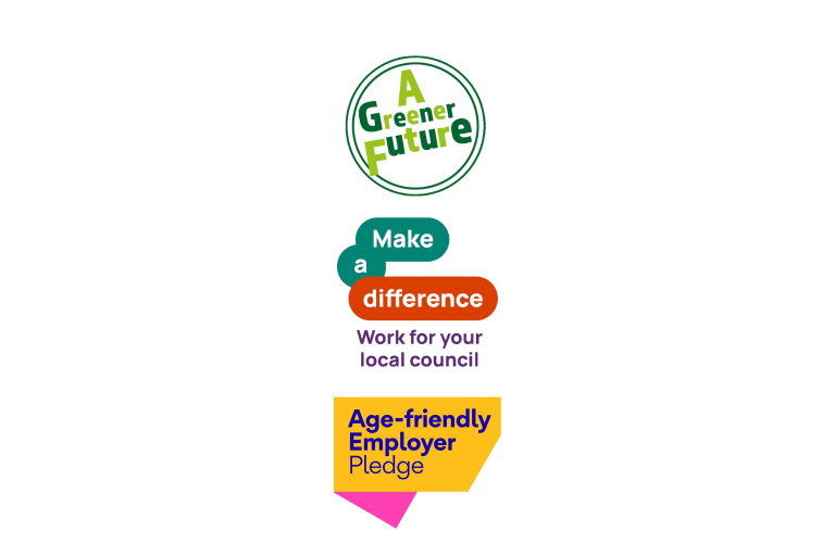 Logo that reads 'make a difference, work for your local council'.