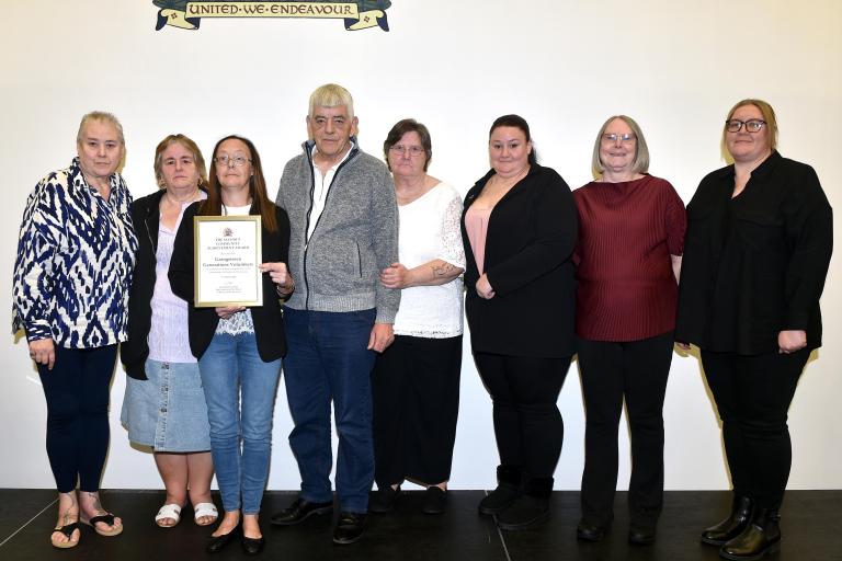 The Grangetown Generations with their award
