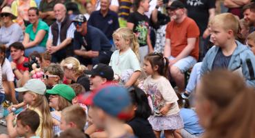 crowds and children and adults having fun