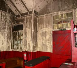 Image showing fire damage at saltburn cliff tramway