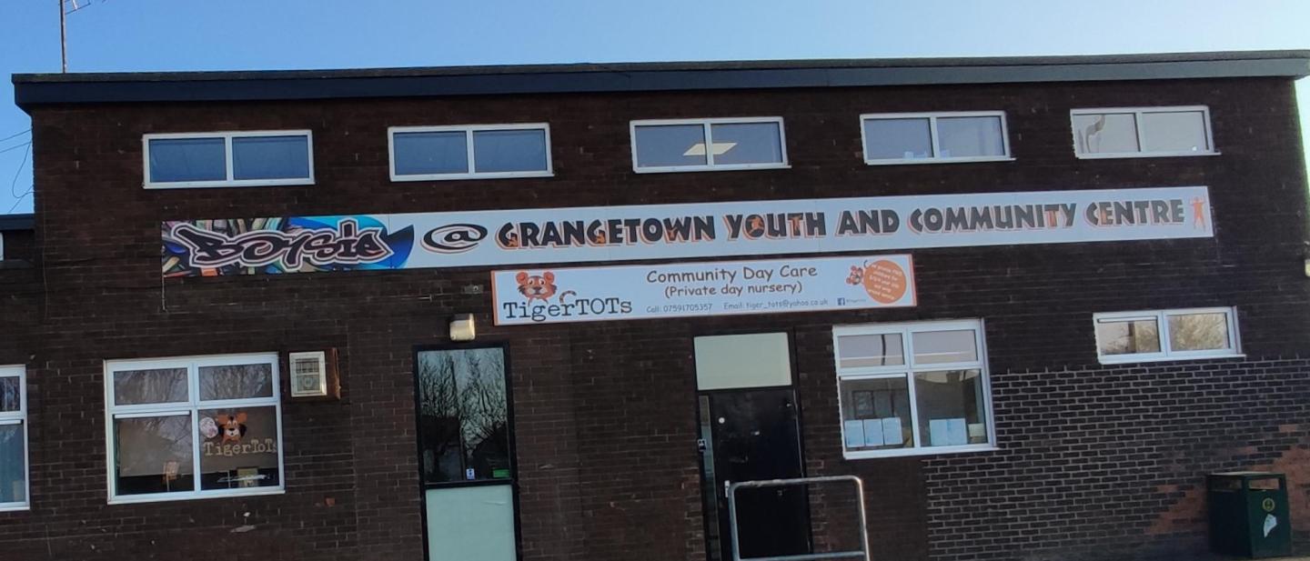 Image from the front of the Grangetown Youth and Community Centre